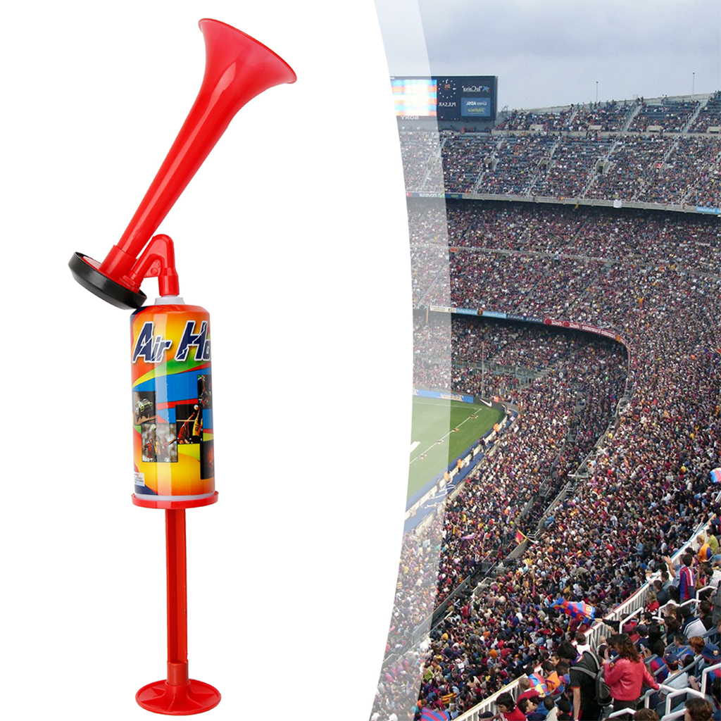 Hand Held Air Horn Safety Loud Sports Boating Warning Push Up Pump Airhorn