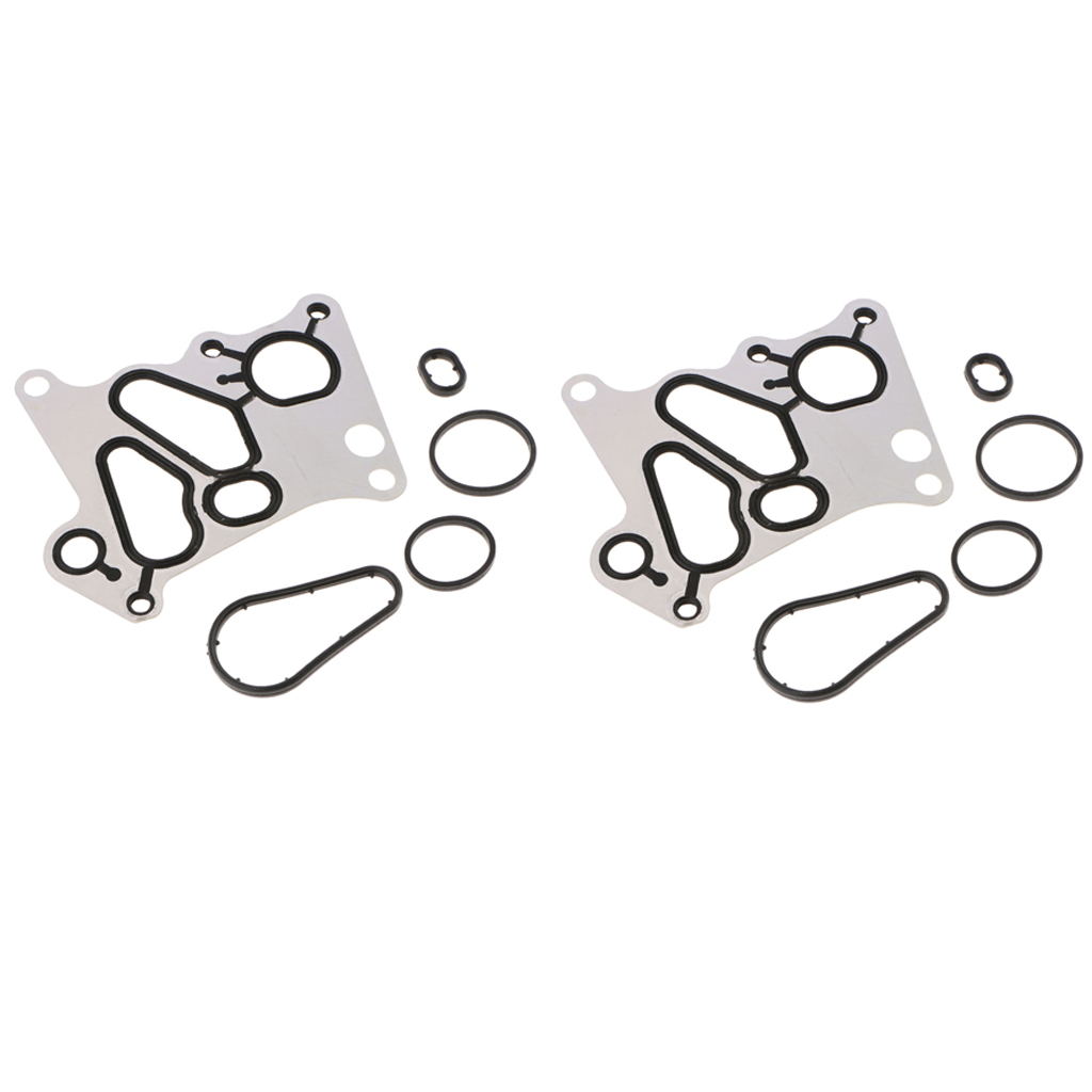 2 Sets Oil Filter Housing Gasket & O-rings for  E200