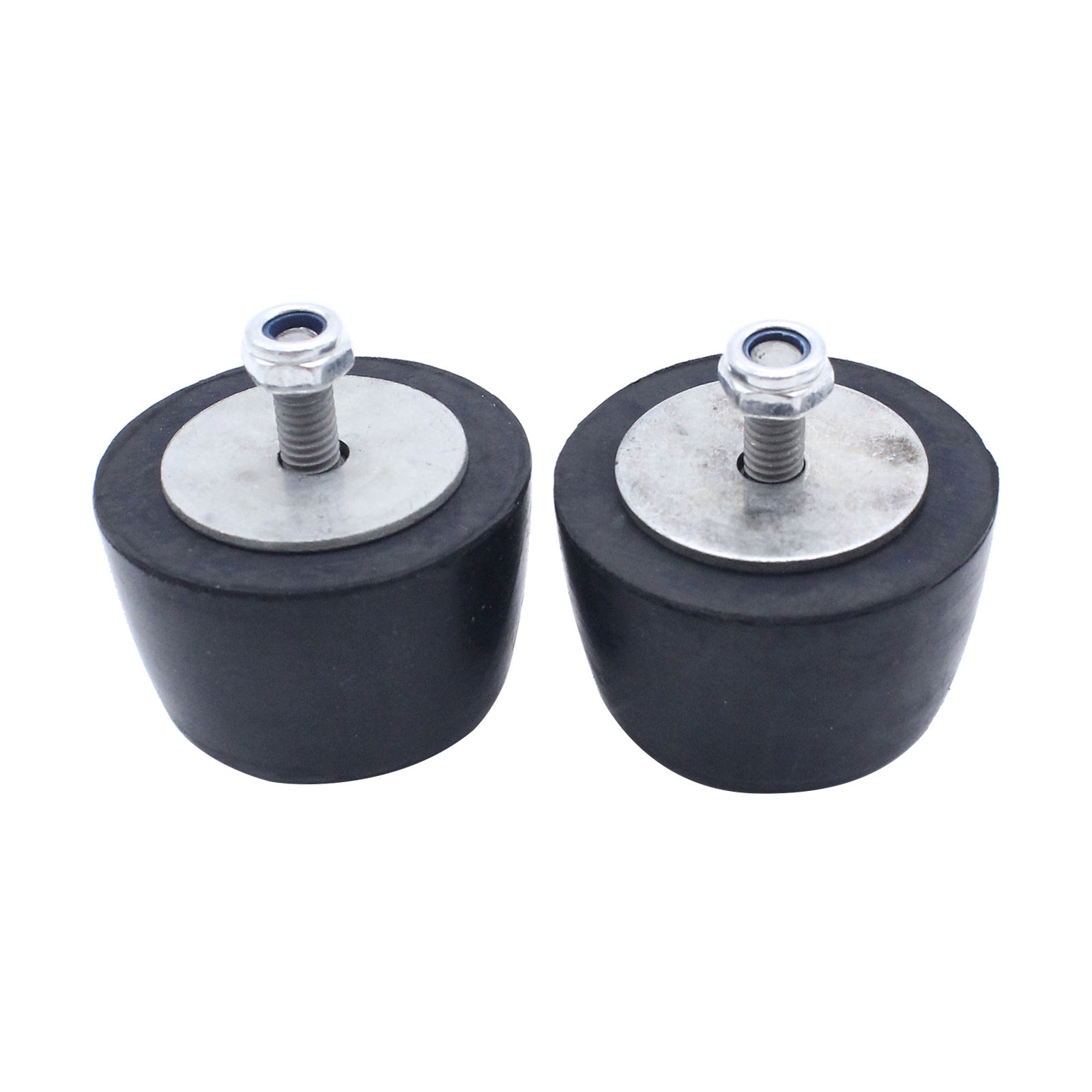 2Pcs Black Rubber Bumper Cushion Hood Bump Stop Replacement for Jeep Wrangler YJ JK 1987-2018