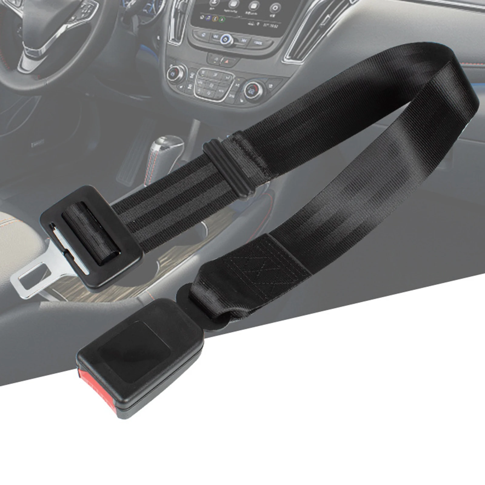 Adjustable Automotive Car Seat Belt Buckles Extender Extension 22-35 inch