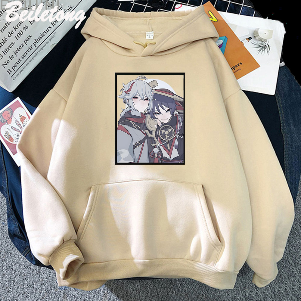 Scaramouche genshin impacto hoodie kawaii vestuário estético