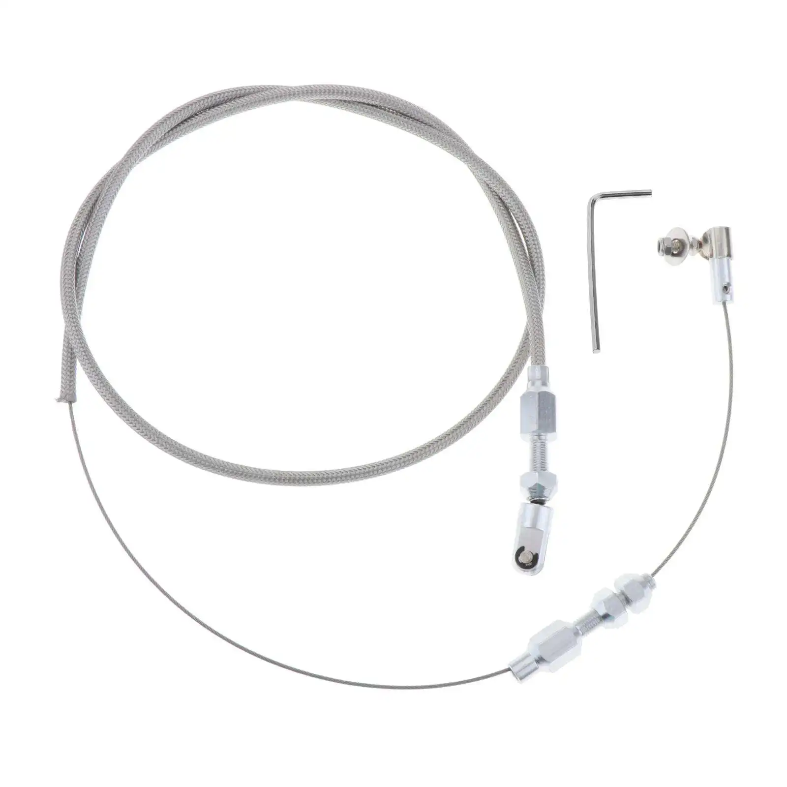 56`` Stainless Steel Silver Throttle Cable Replacement for LS1 4.8 5.3 5.7 6.0 Engine LS