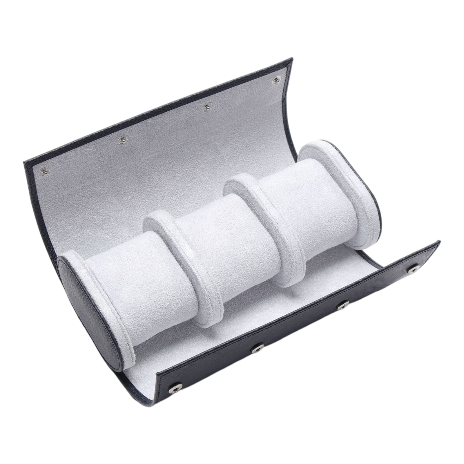 Leather Watch Roll Travel Case Cylinder Watch Storage Case Accessories Gifts for Business Journey Presents Father's Day 1PC