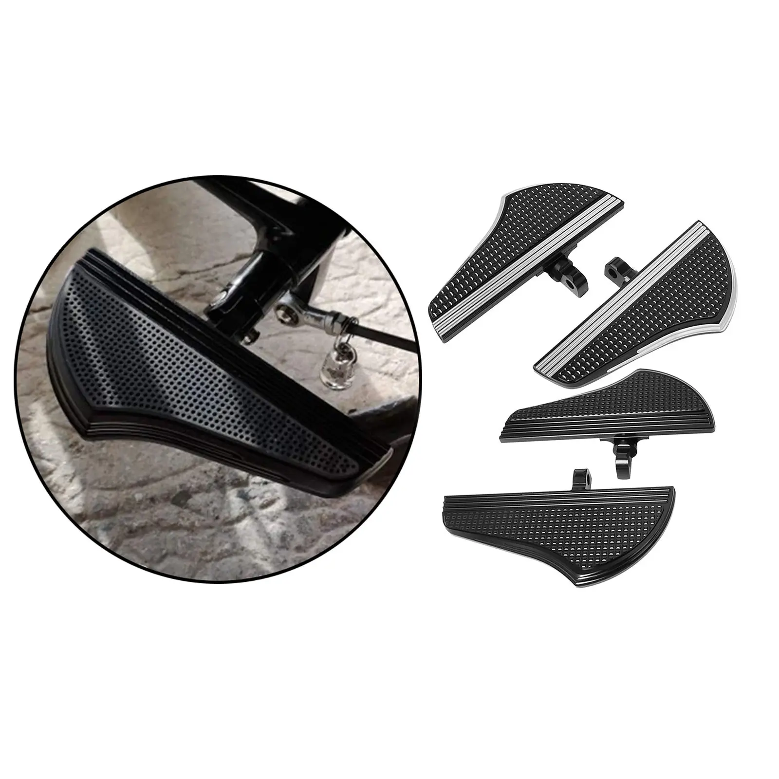 2pcs Motorcycles Passenger Rear Footboard Mount Footboard Foot Rest  Accessories for Harley XL for Touring Models