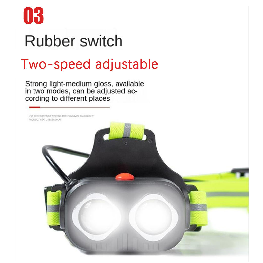 Outdoor Sport LED Night Running Light USB Rechargeable Chest Lamp 2 Modes Safety Jogging Warning Light Cycling Torch