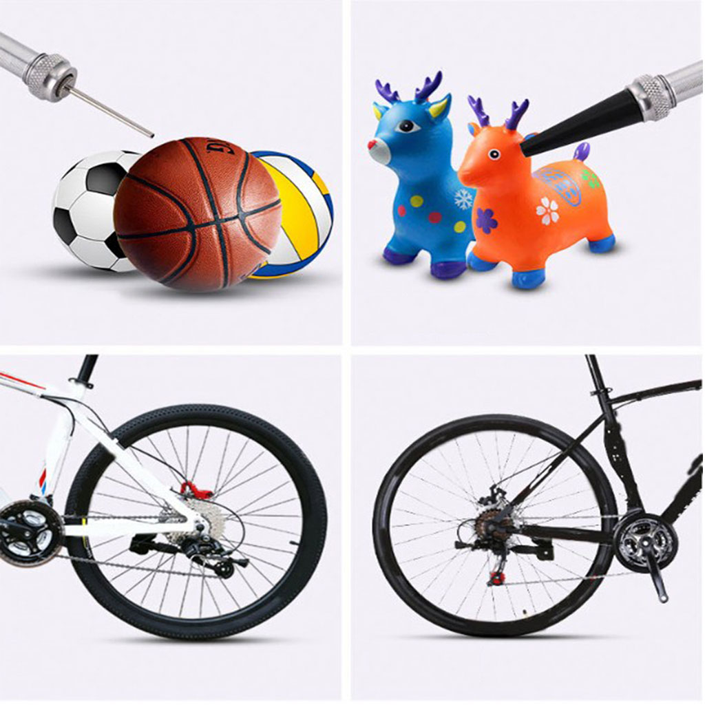 Portable Bike Mini Pump With Gauge 160 Psi Presta Schrader Dual Valve Pump