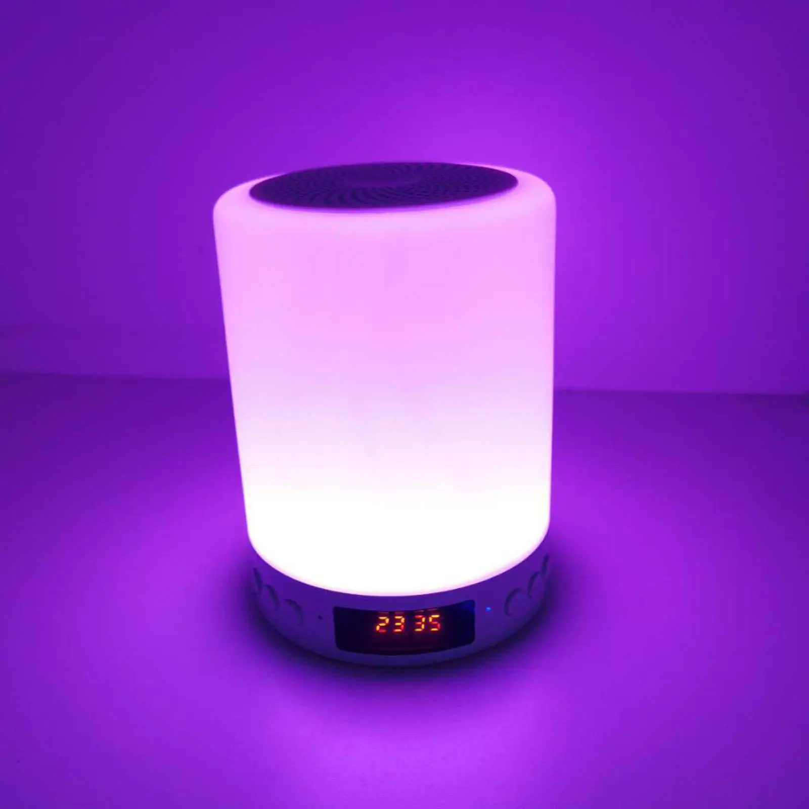 Night Light Bluetooth Speaker Touch Rechargeable Warm White Lights for Men Women Outdoor