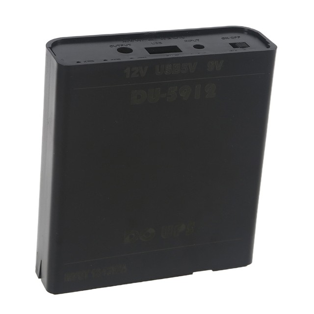 9V/12V DC Output Dual USB Output 7x18650 Battery Case Power Bank