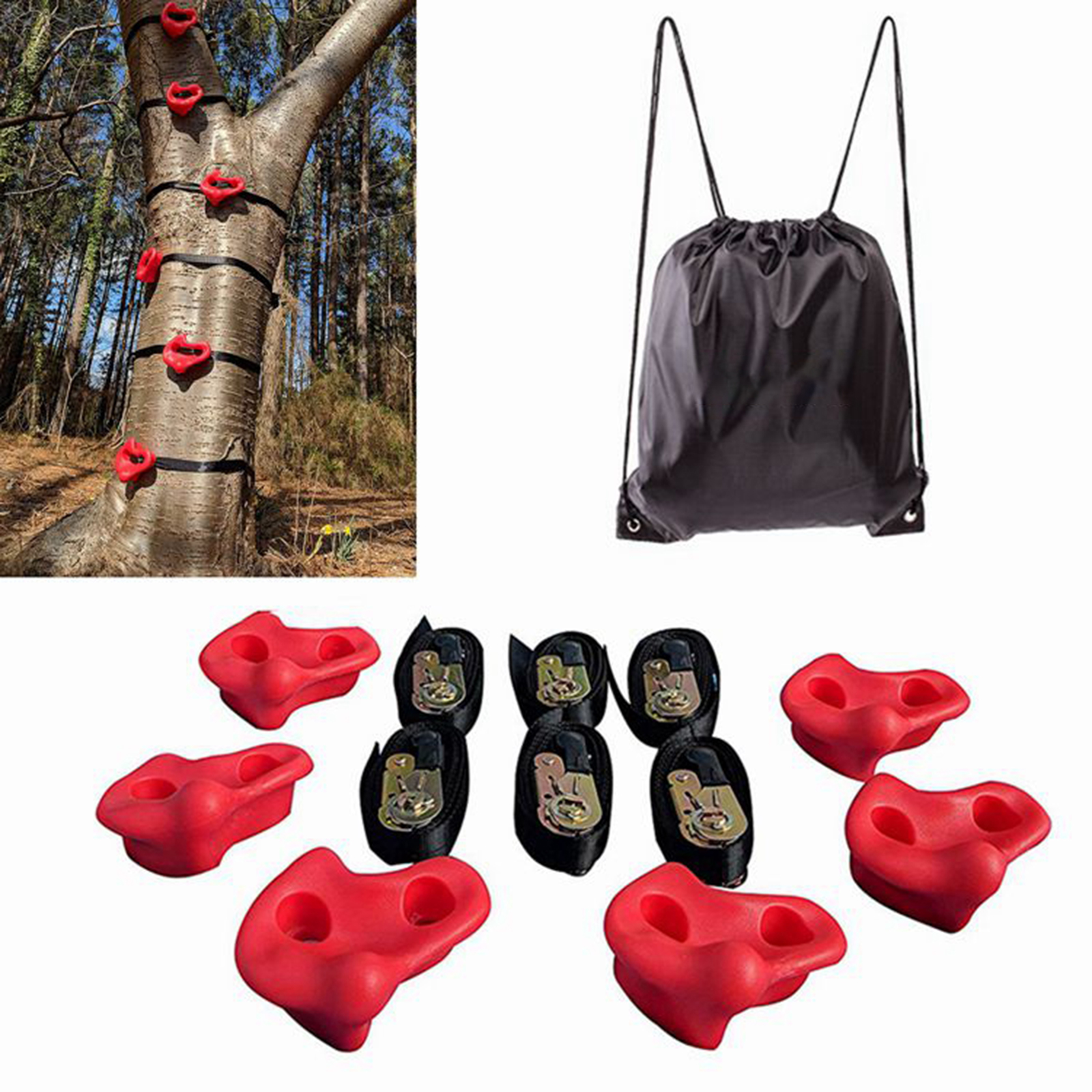 Premium Tree Climbing Holds Steps Climbers Training Equipment Rock Climb Trainer for Home Yard