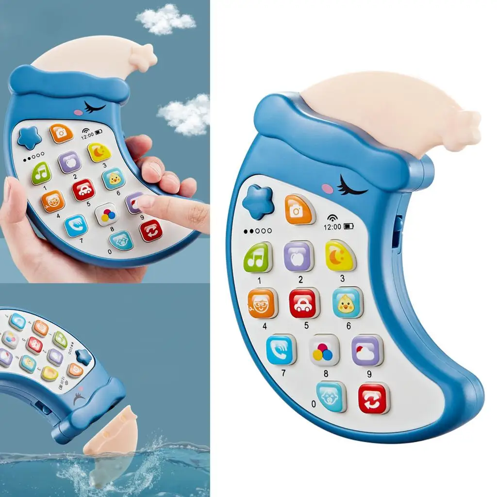 Baby Electronic Phone Toys Teether Music Light Early Childhood Educational Toys Multi-function Simulation Phone Toys