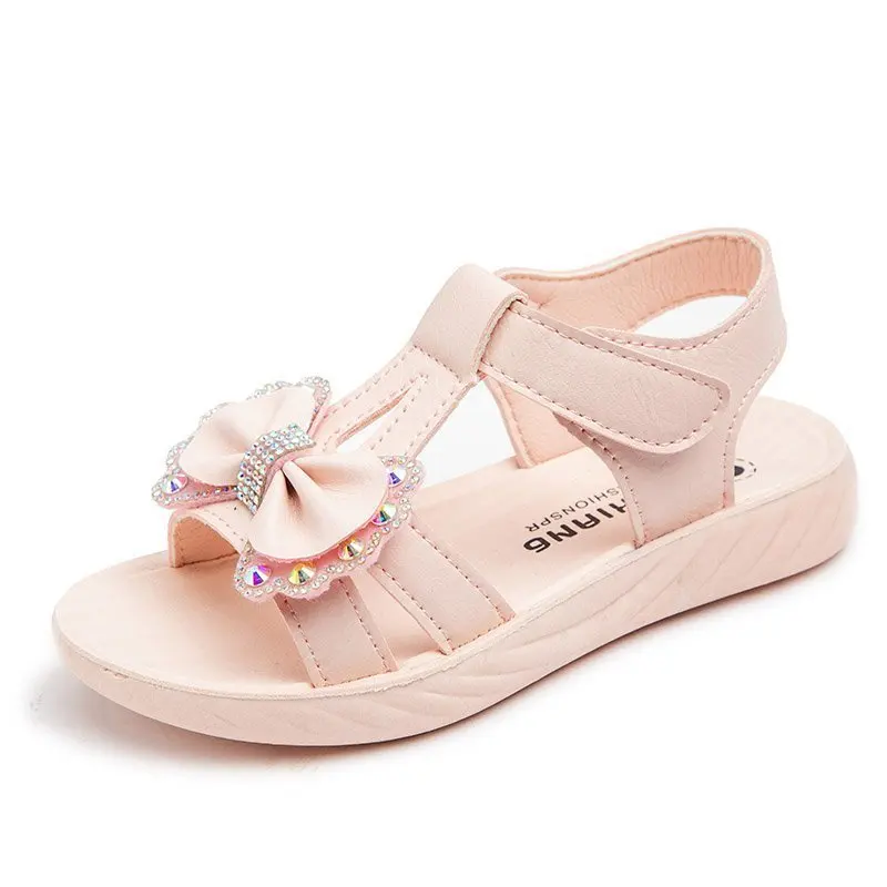 verão do bebê meninas sandálias crianças sapatos festa princesa macio sapatos de praia para meninas sandálias rosa anos de idade