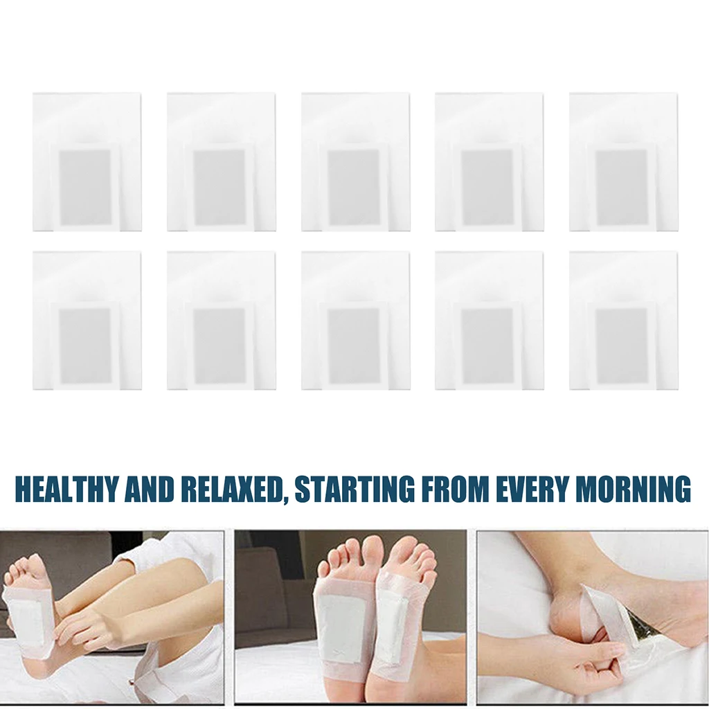 10x Foot Mat Feet Patch Adhesive Sheet Sleep Aid Cleaning W / Orange