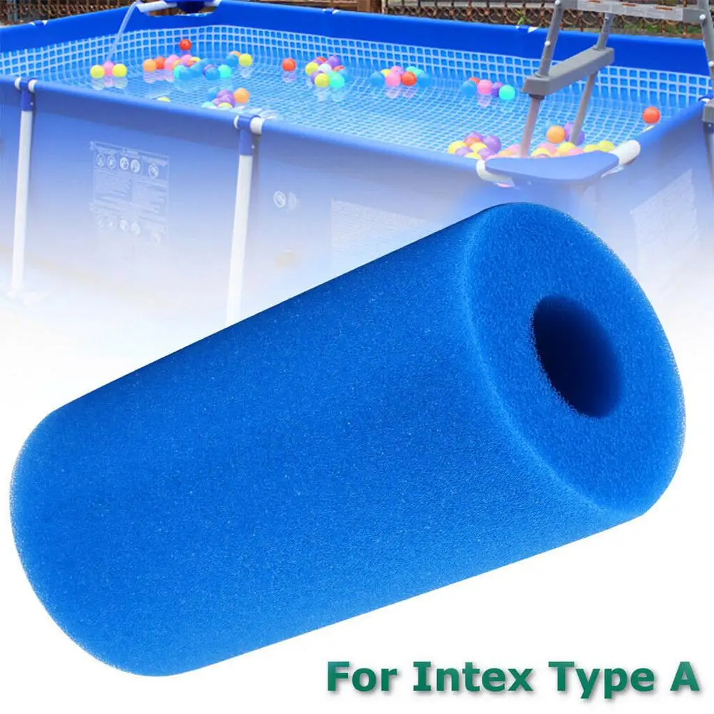 For Intex Type A Reusable Swimming Pool Filter Foam Cartridge 20x10cm