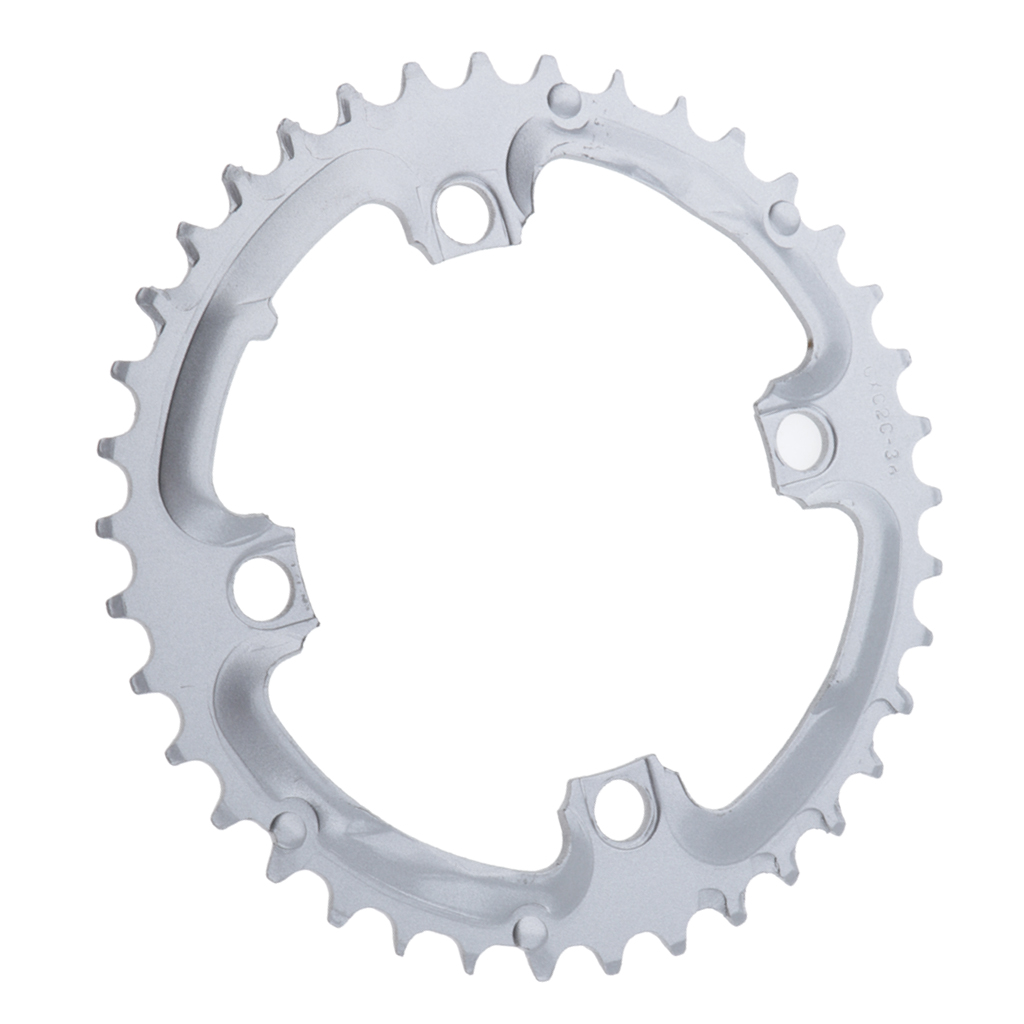 Cycling 38T Chainring Narrow Wide Chain  With 4 Bolts For BMX Bike 104mm Silver