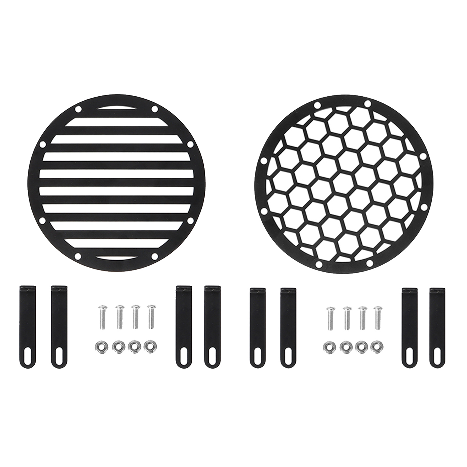 Iron Round Headlight Grill Cover Head Lamp Protector Grille Compatible with Honda CMX500 300 17-20 Motorbike Accessories