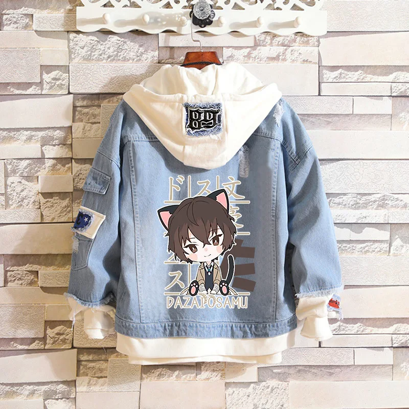 Bungou Stray Dogs Anime Cosplay Pullover Jacket Unisex Hoodies Casual Coat Gift