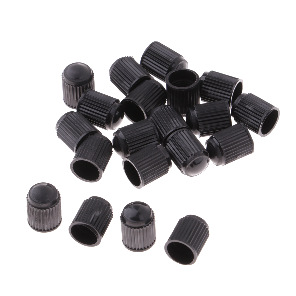 20pcs/Pack Bike Valve Cover Bicycle Schrader Valves Dust  Rubber Cars Motorcycles Tire Tyre Repair Accessories Parts