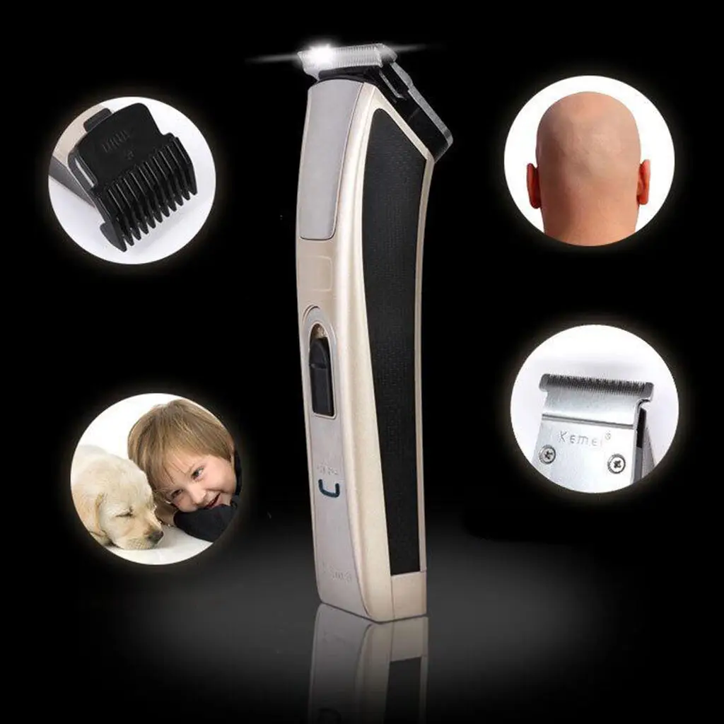 Kemei KM-5017 Electric Hair Clipper High-Power Men Trimmer Rechargeable for Men Baby Child Pet Hair Cutting Machine EU Plug