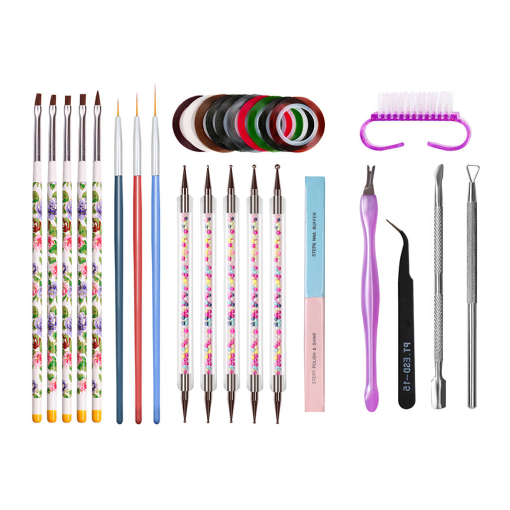14pcs / Kit Nail Art Manicure Brushes Painting Pens Detail Nails Nail