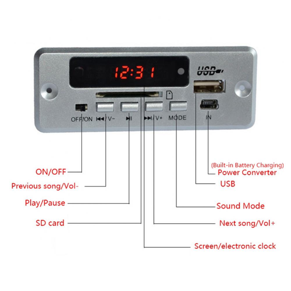 мр3 модуль с usb и bluetooth схема подключения