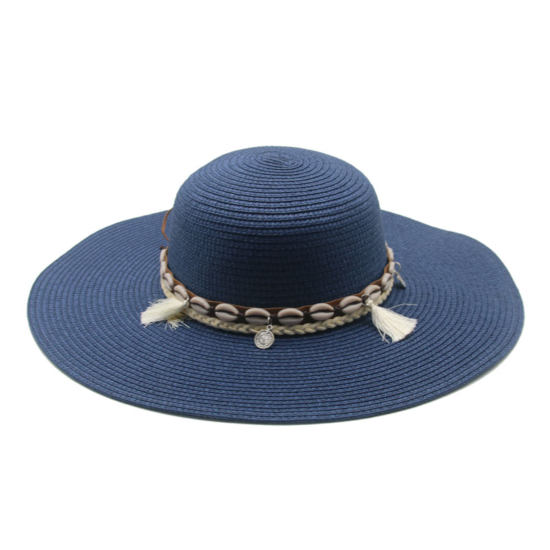 round top big brim 11cm straw hats men 