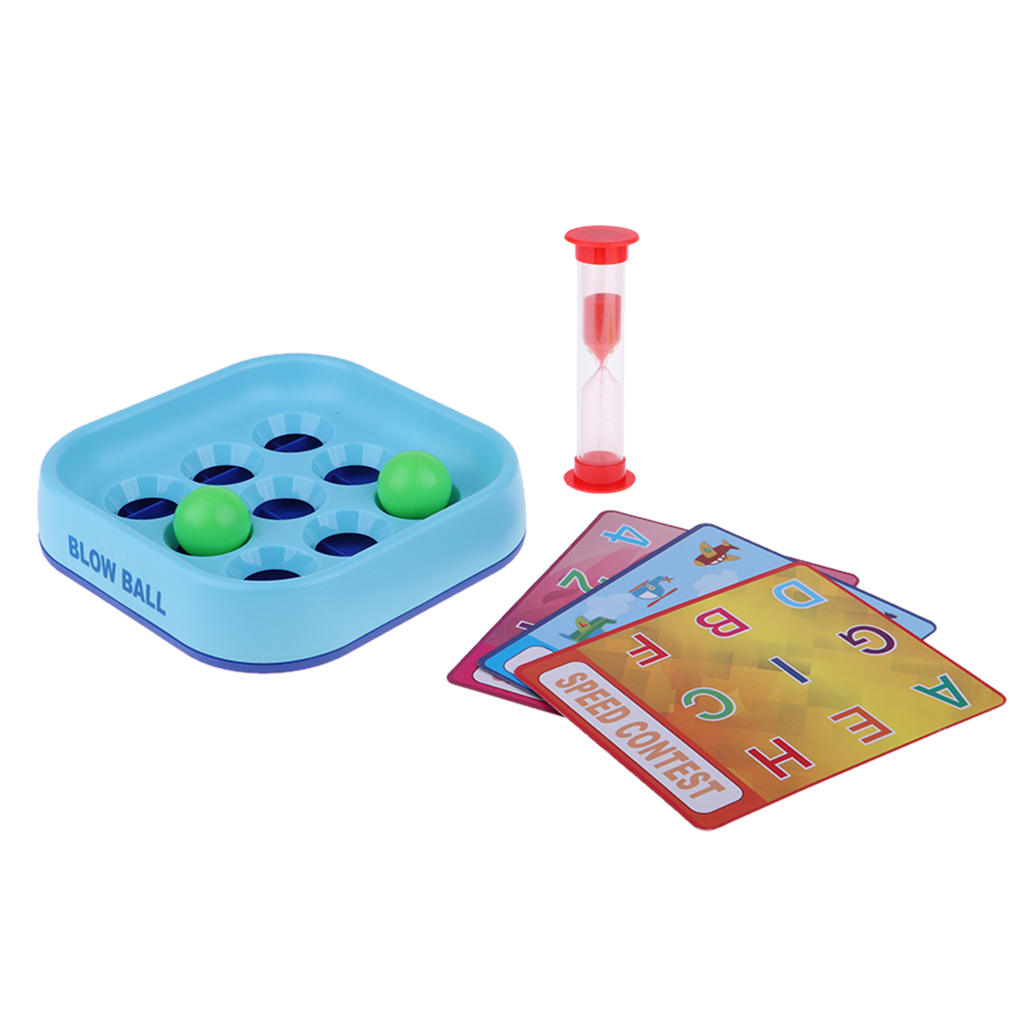 Parent-Child Interactive Blow Ball Toy Desktop Board Game Speed Contest