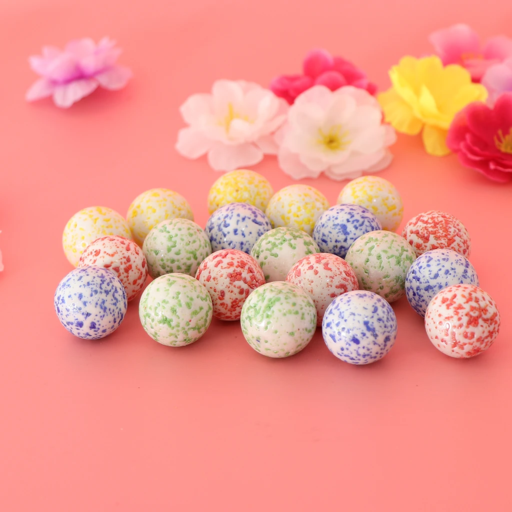 Prettyia 20x Speckled Glass Marble Ball Swirl Stress Marbles Toy Prettyia 20x Speckled Glass Marble Ball Swirl Stress Marbles Toy