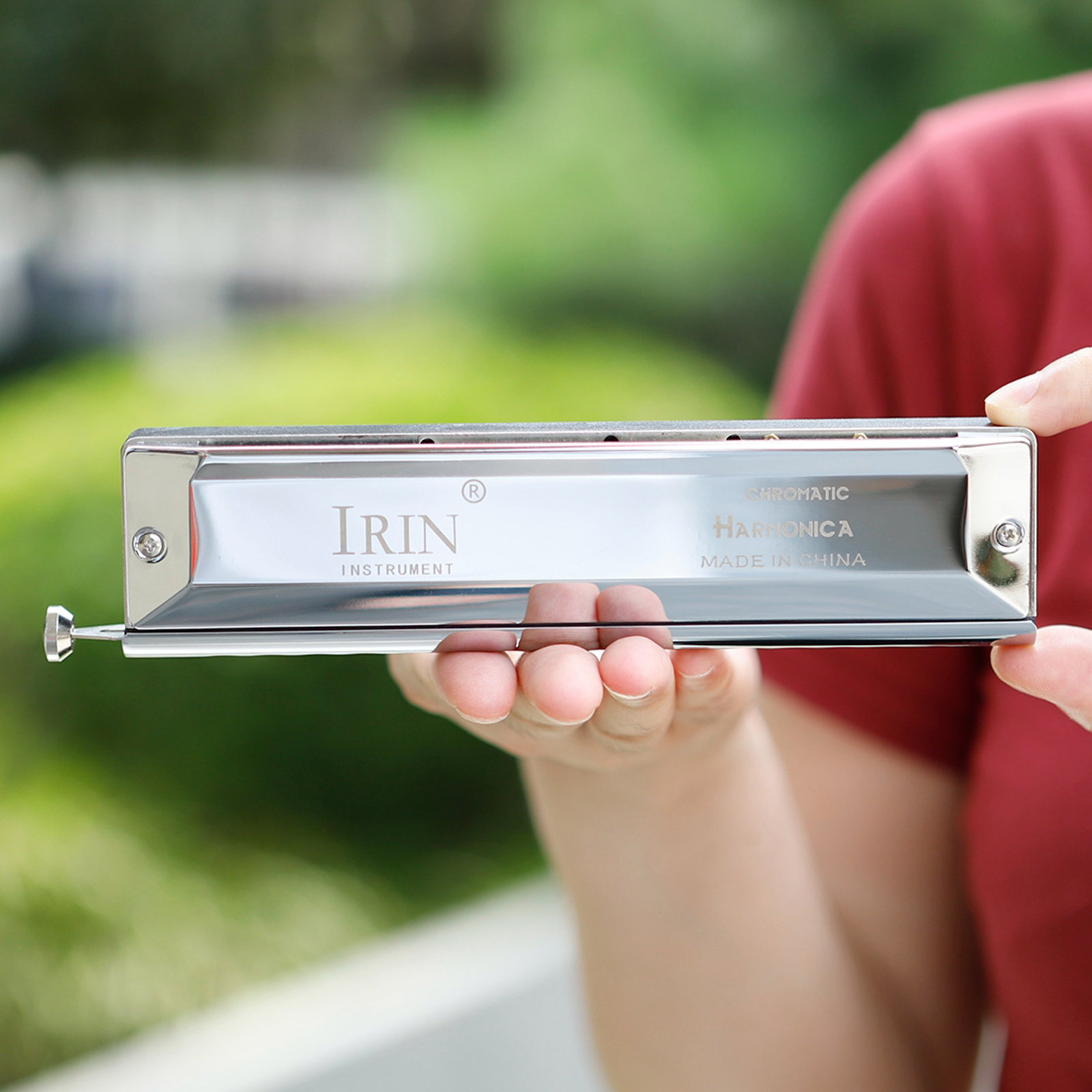 16 Holes for Rock Country Folk Jazz Harmonica Chromatic Blues Harp W/ Carry Case