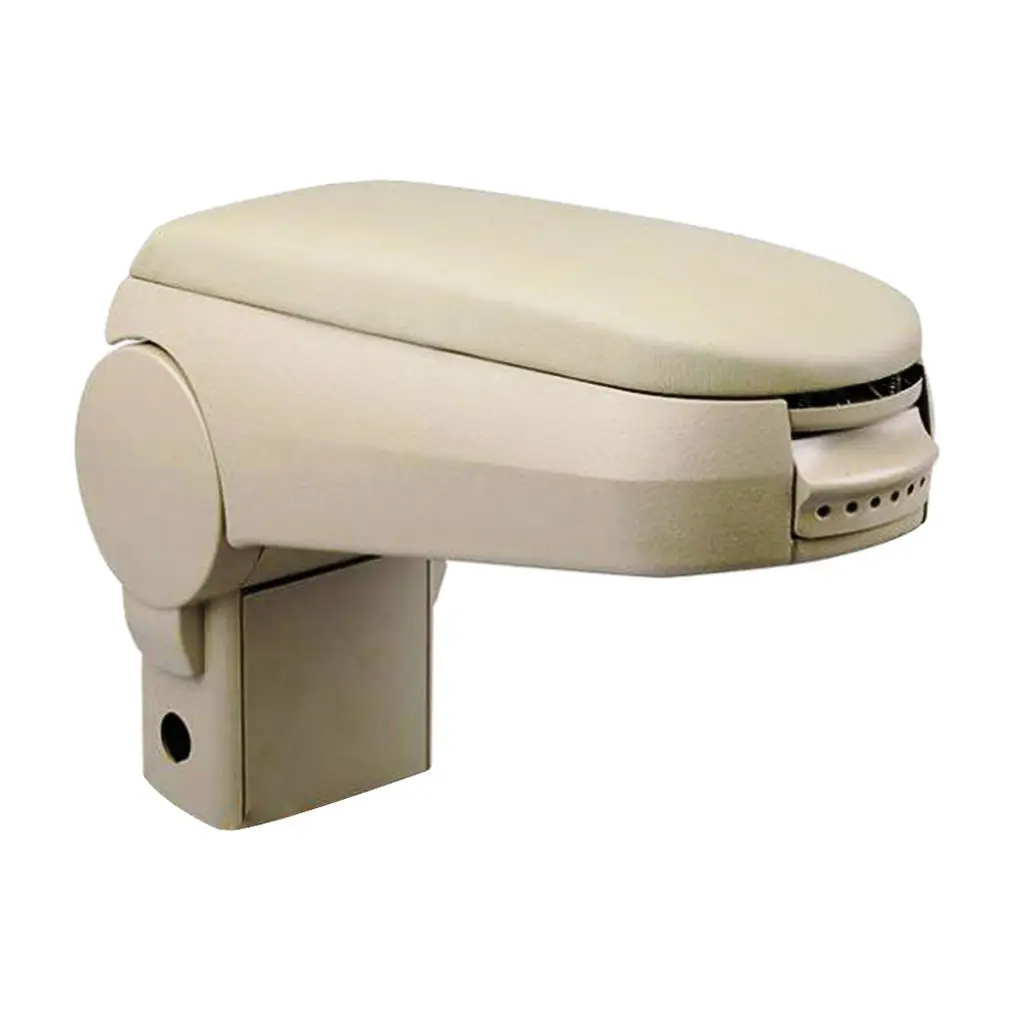 Beige Leatherette Center Console Armrest Box For 1998-2007 VW Volkswagen Golf 4 Bora MK4