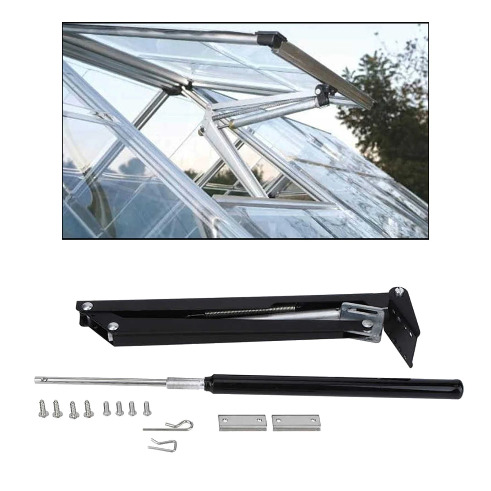 Greenhouse Window Accessories Automatic Vent Roof Opener Solar Sensing