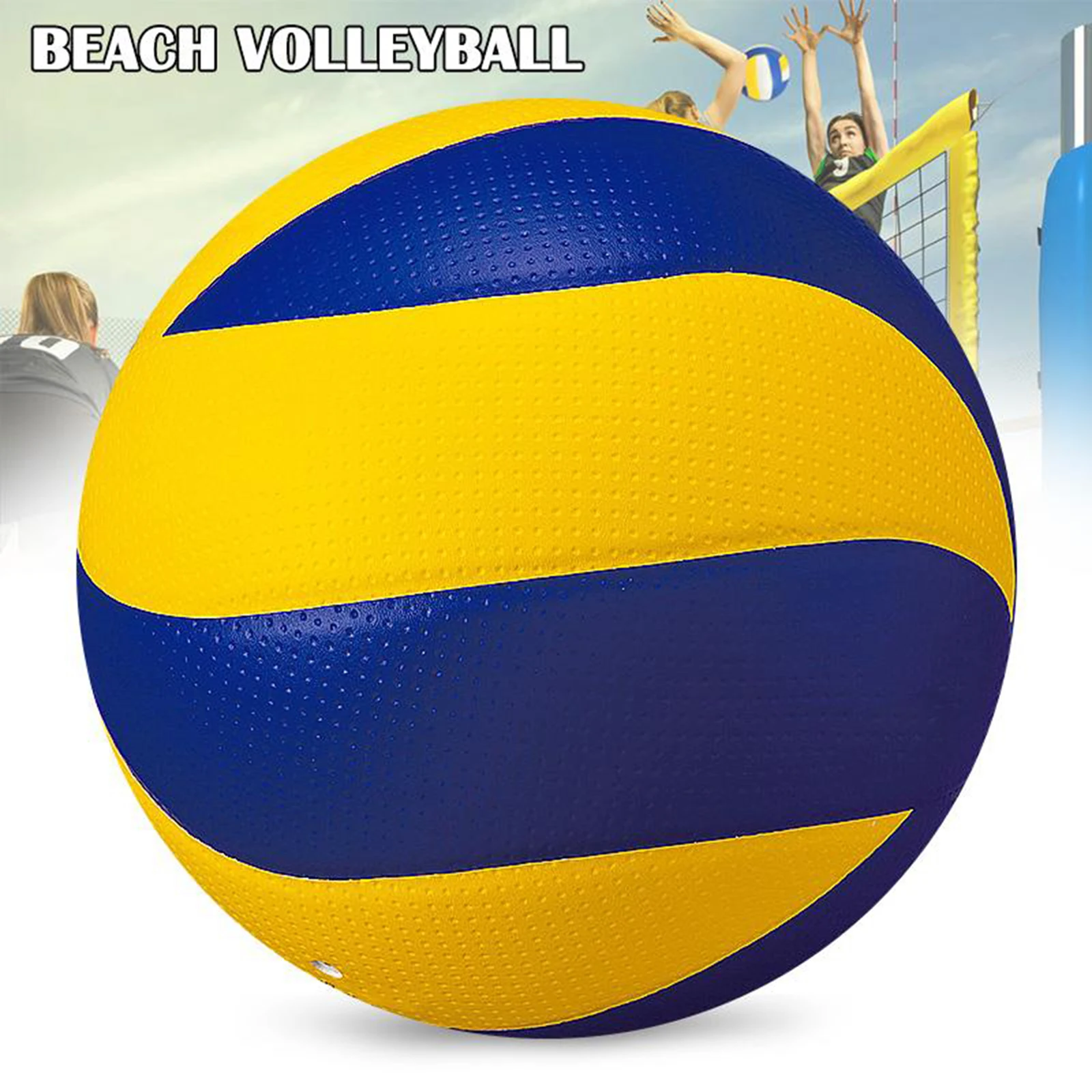 Professional Standard Size 5 Beach Volleyball Ball for Kids Adults Gym