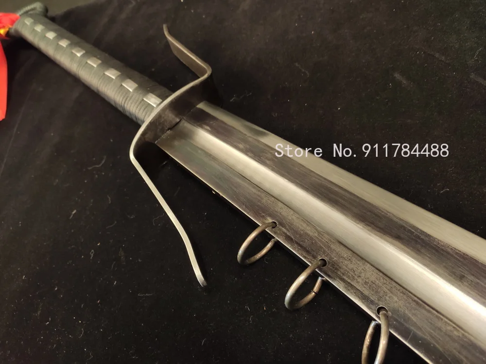 Unique KungFu Nine Ring Broadsword DaDao Sword Sharp High Carbon Steel Blade Dao 