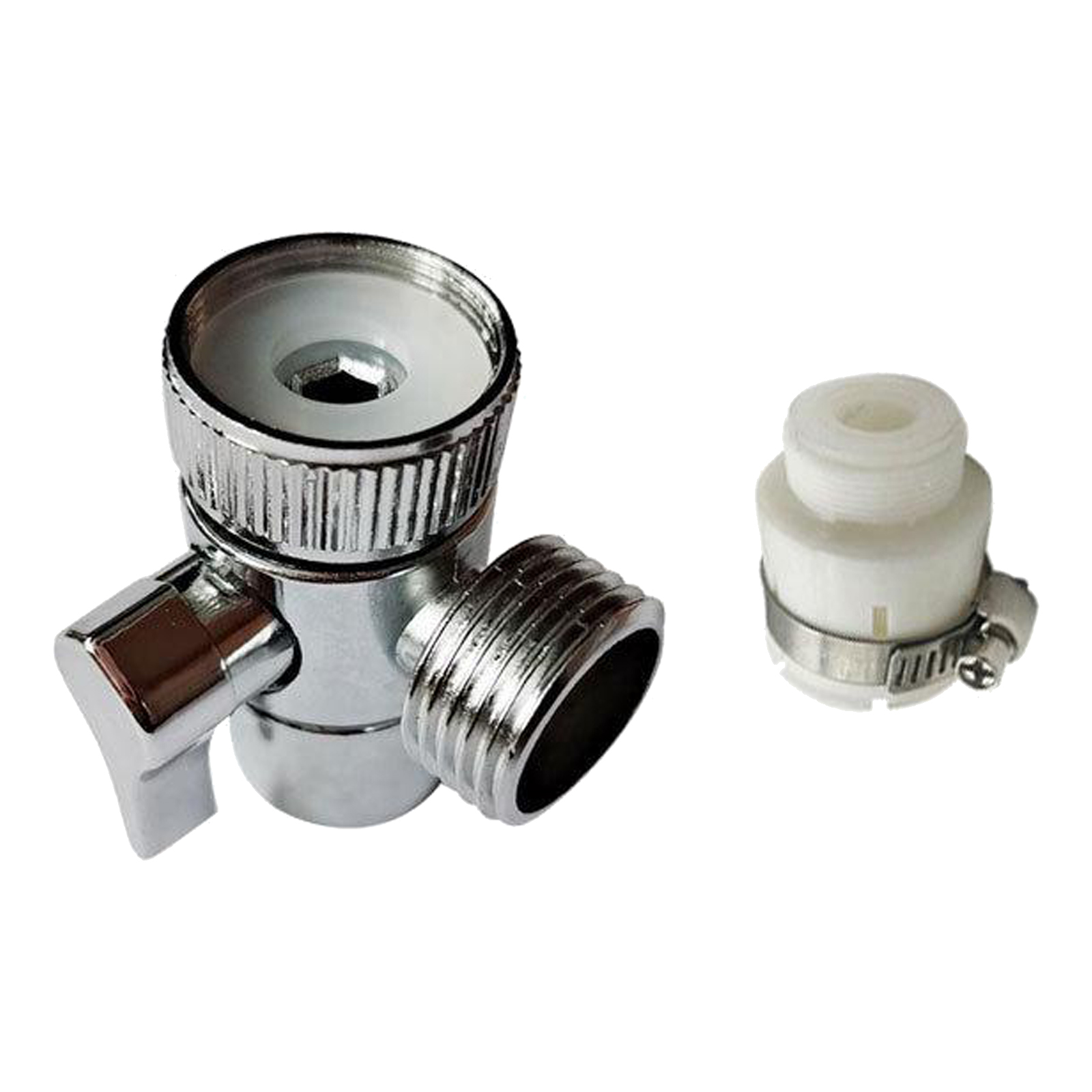22mm Female Thread Bidet Shower Head Diverter Valve Faucet Adapter Splitter, Alloy