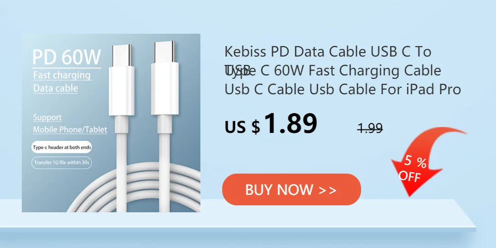 android data cable PD 60W Fast Charging Cable Type-C To Type C Cable for Macbook Samsung Xiaomi Charger USB C Cable for iphone Charging Cable long android charger