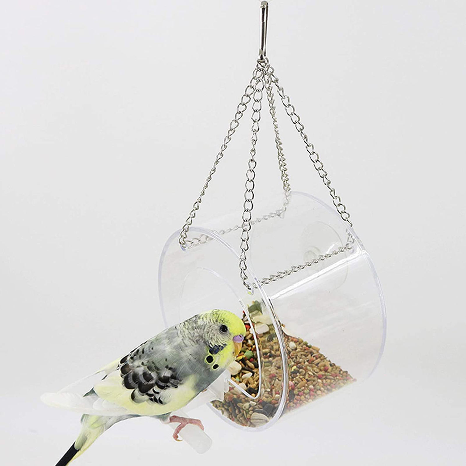 Window Bird Feeder - Large Bird House for Wild Birds, Finches Macaws Easy to Clean Hanging Birdhouse For Outside Garden