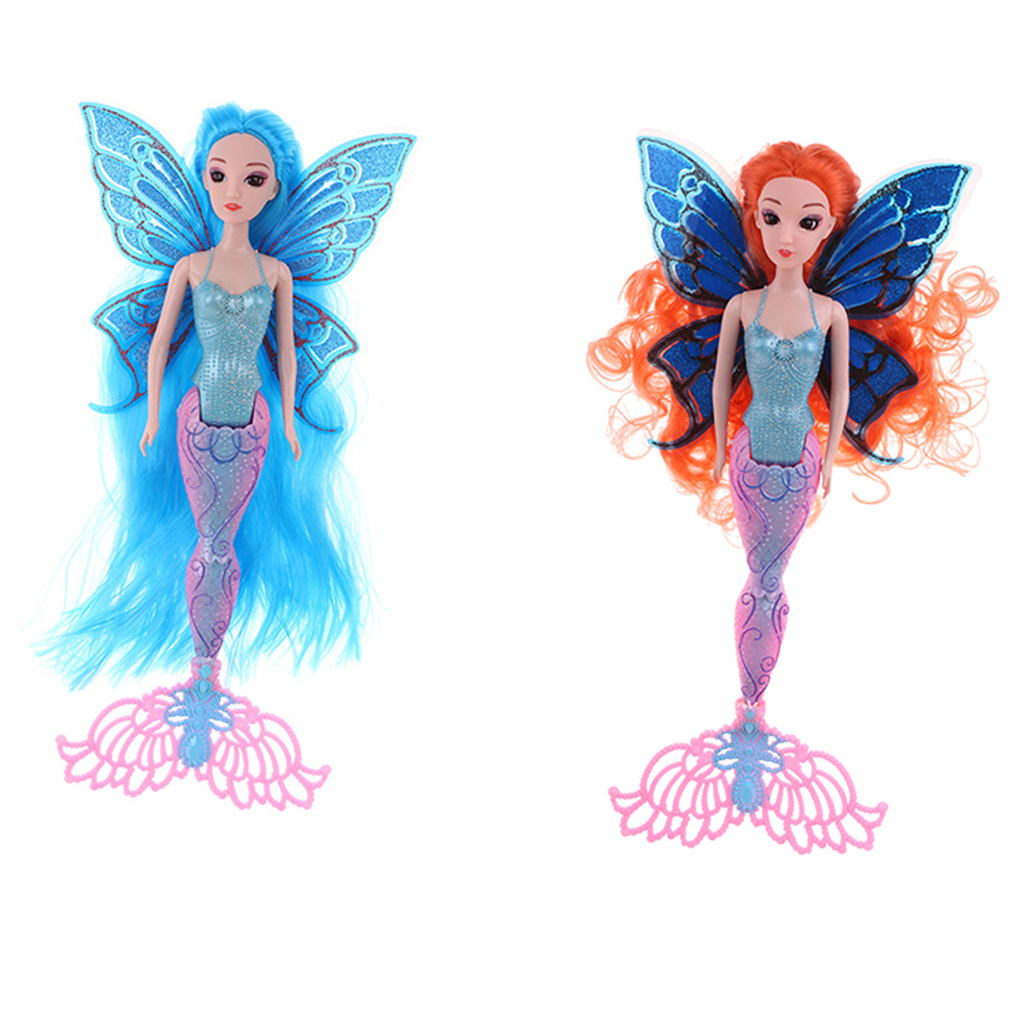 Stylish Mermaid Doll Toy Mermaid Rainbow Lights Doll Classic Princess Toys Custom Doll Collection Birthday Gifts