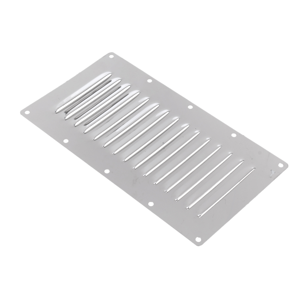 Air Vent Vertical Yacht Louvered Vent Marine Stainless Steel 228mmx127mm