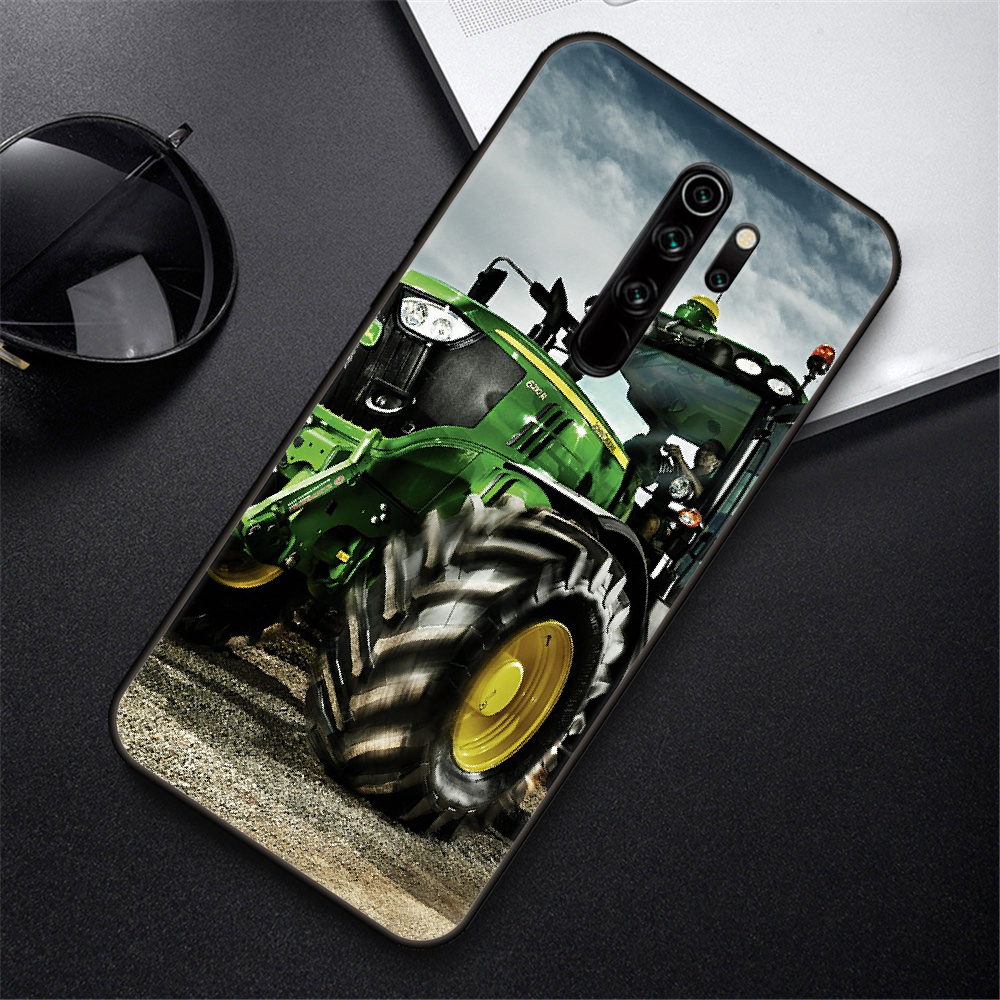 Phone Case For Xiaomi Redmi Note 8 8T 10 9 9S 7 6 Pro xiaomi 9 9A 8 8A 7 6  Black Cover Shell 3D Bumper Tpu Coque fendt Tractor