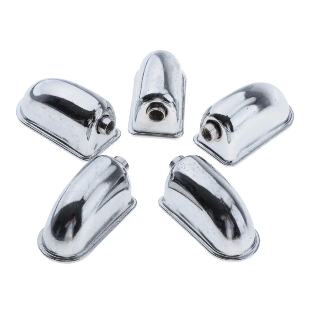 4.5x2.5cm Silver Steel Double Ended Tom Drum Lugs Hole Diameter