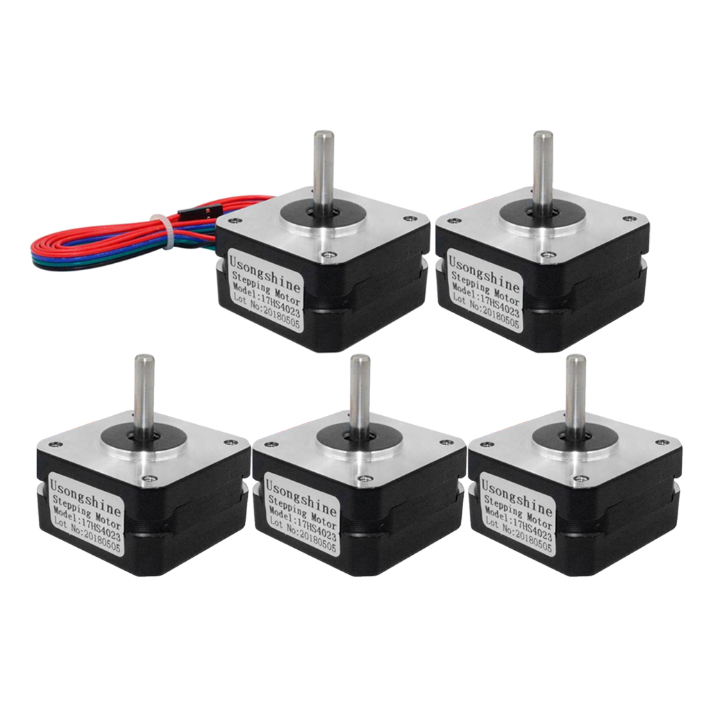 Set of 5 12V 2-phase Stepper Motor Extruder with Cable 4 for 3D Printer Parts