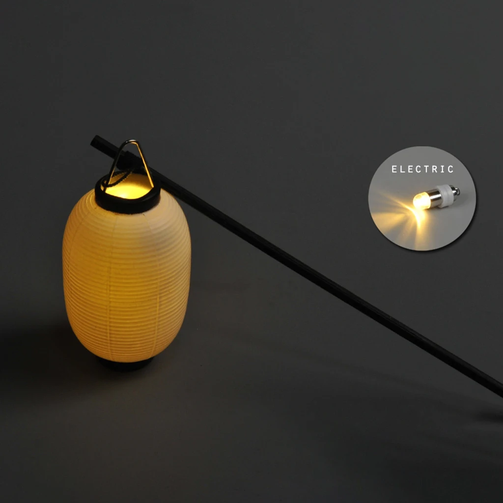 1:6 Retro Handheld Chinese Style LED Plastic Lantern Lamp for 12inch Action Figures Life Scene Decoration