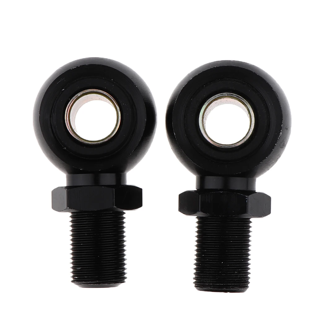 2pcs Custom Motorcycle Shock Absorber Rear  Round Eye Adapters 12mm Black