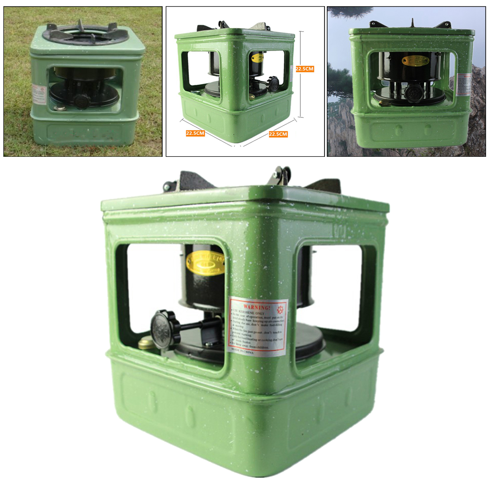 Portable Cooking Stove Outdoor  10 Wicks Kerosene Stove Burner