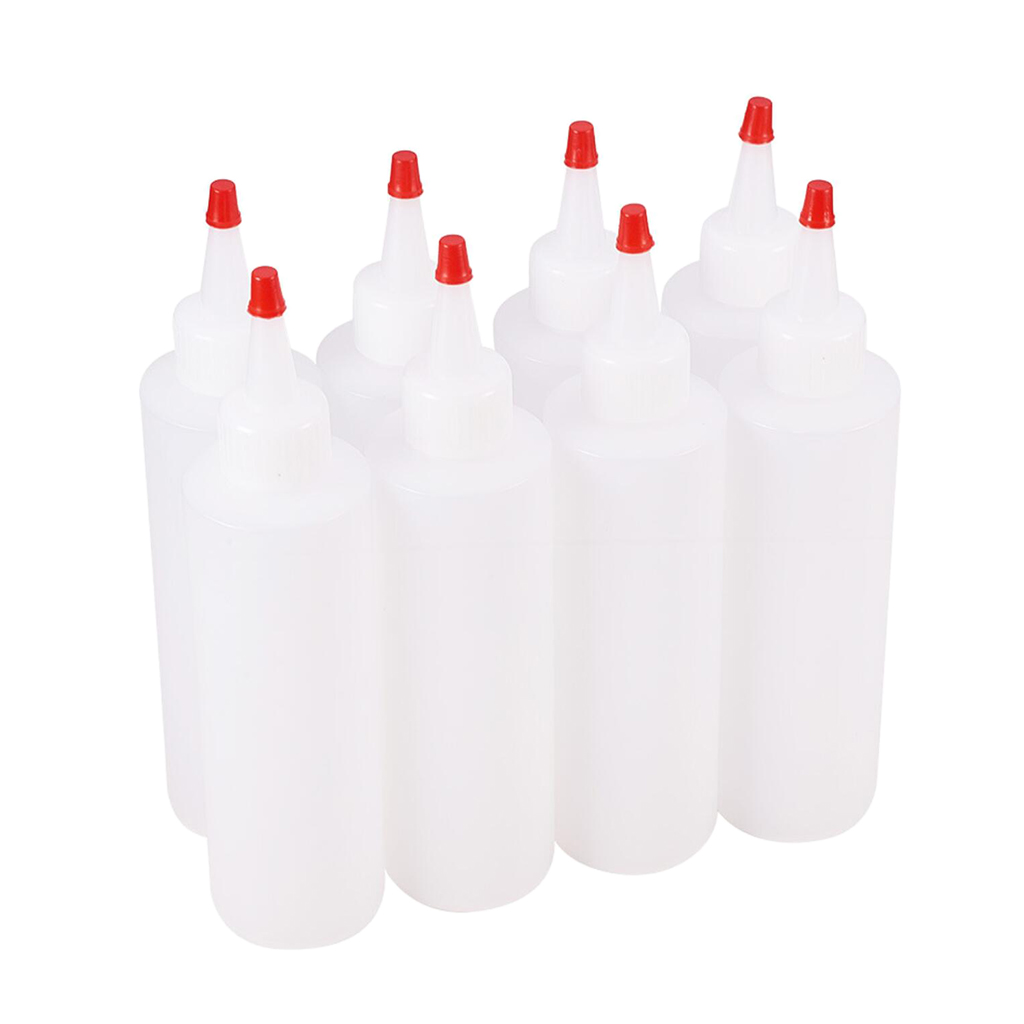 Set of 8 Empty Plastic  Bottle Smoke Oil Bottle Liquid Pressing