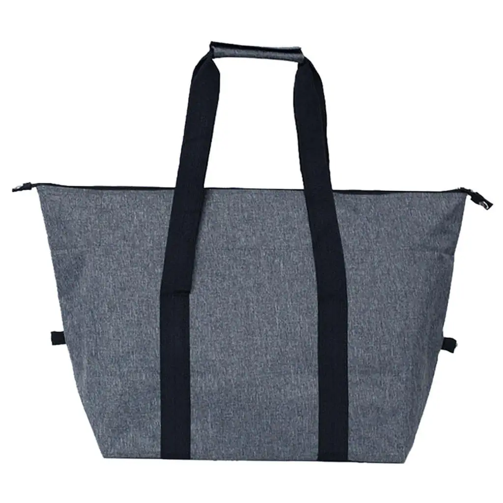 Picnic Storage Bag Folding Takeaway Box Carrying Lunch Box Cooler Handbag for Work Grocery Shopping