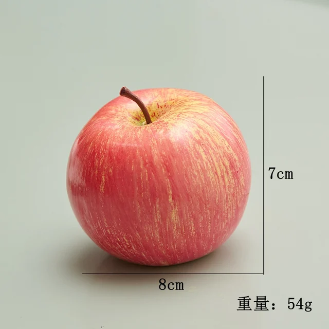 Alta simulação fruta maçã plástico falso verde cobra fruta foto adereços  casa artificial varietal verde maçãs loja de frutas modelo - AliExpress