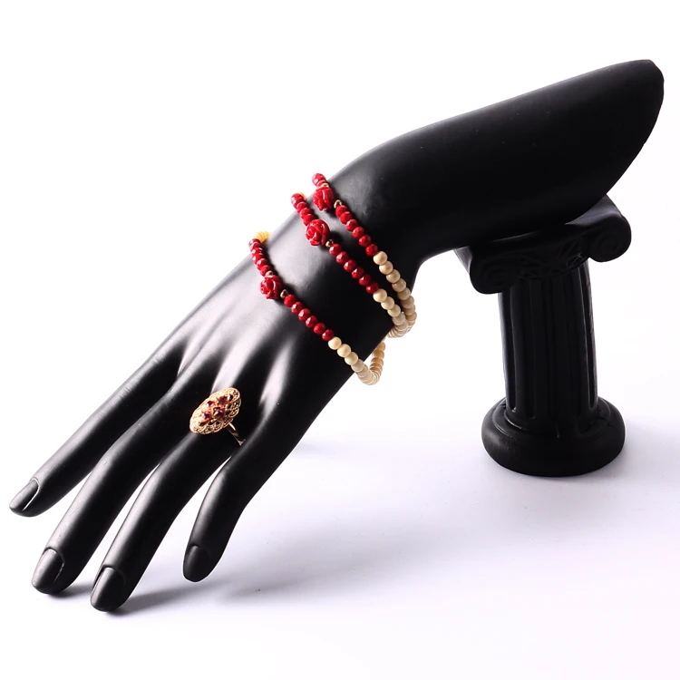 Sturdy Ring Hand Bangle Watch Jewelry Display Stand Organizer Hand Fake Hand Rack for Bracelet Ring Showcase Glossy Model Holder