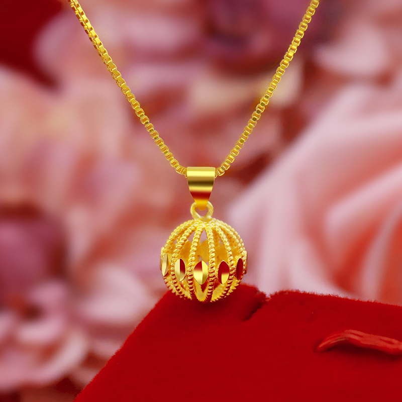 Simple Fashion 18K Gold Necklace Women 