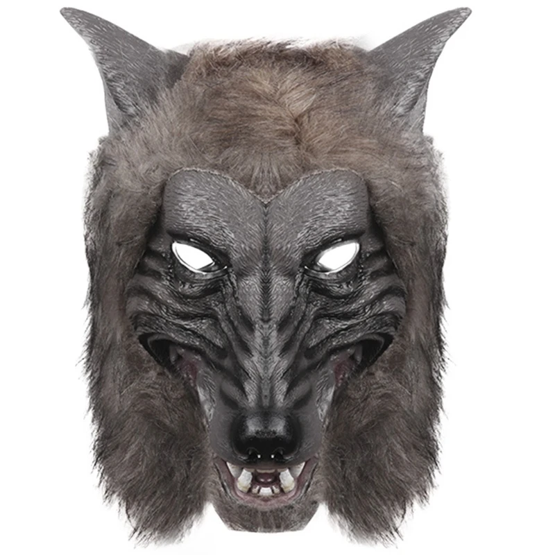Politiek gastvrouw Transplanteren Weerwolf Hoofddeksels Kostuum Masker Levensechte Wolf Masker Met Faux Fur  Halloween Masker| | - AliExpress