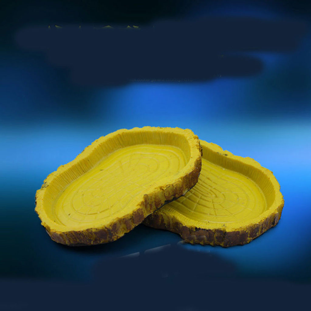 Reptile Food Bowl, Water Dish,Turtle Feeder, Feeding Dish, Food Container - Resin